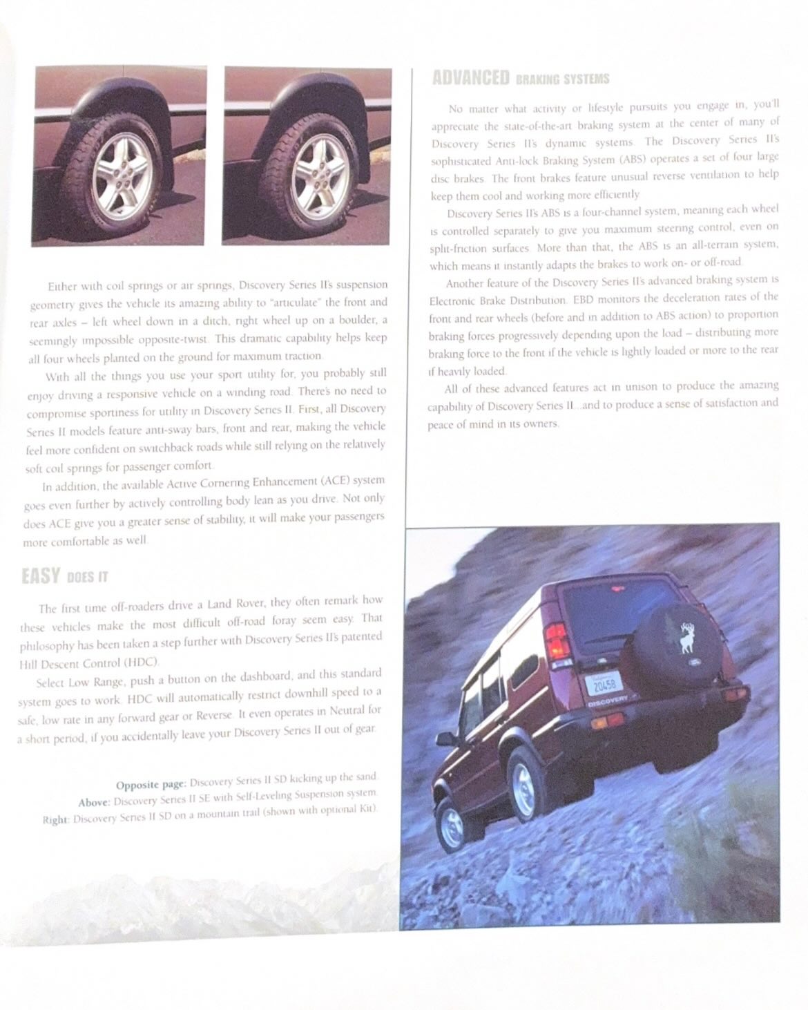 2001 Land Rover Discovery Series II Brochure